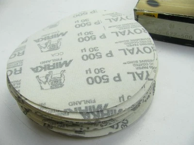 Discos de lijado Mirka 25-622-500 6" agarre Royal grano 500 P500 - caja de 50 discos Foto 1 de 3