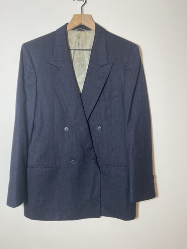 Valentino Uomo Blazer Uomo Lana Vergine Blu Italia Taglia M
