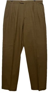 Zanella Herren Wollhose 34 x 34 braun Italien Designer Vintage plissiert und Bündchen gebraucht, in einwandfreiem Zustand - Bild 1 von 12