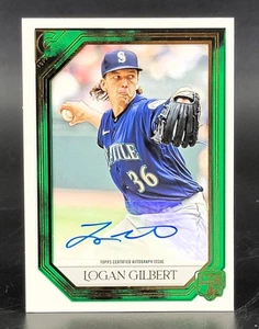 2021 Topps Gallery Rookie Autographs Green #RA-LG Logan Gilbert 26/99 - Picture 1 of 2