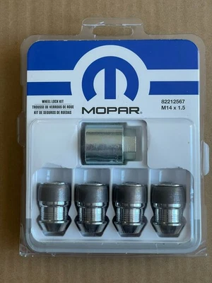 Mopar Wheel Lock Kit 82212567 M14x1.5 Dodge Charger Challenger Chrysler 300 - Изображение 1 из 2