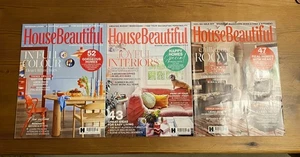 3 House Beautiful Magazines from July 25 to September 25 in good clean condition - Picture 1 of 10