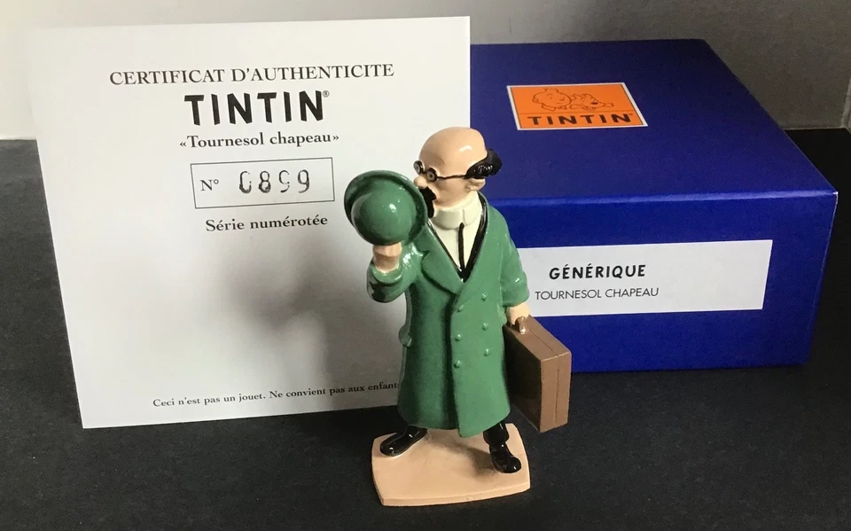 TINTIN Tournesol chapeau Figurine Pixi Moulinsart Réf. 46903 1998 État neuf - Bild 1 von 1