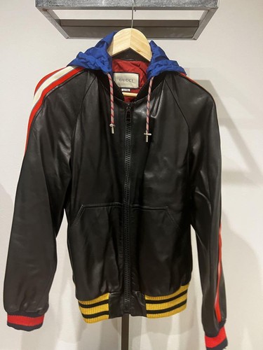 Gucci Giacca Bomber Pelle Uomo M L Usatoo Ottimo Ta