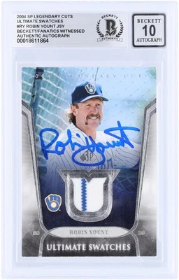 Autographed Robin Yount Brewers Baseball Card Item#14339524 COA - Image 1 of 3