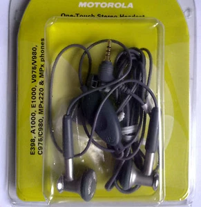 Original MOTOROLA HS120 One-Touch Stereo Headset mit Sende/End-Taste  - Bild 1 von 1