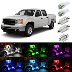 LED Interior Lights Bulbs Package Kit for 2007-2013 GMC Sierra 1500 2500 3500 - Picture 1 of 16