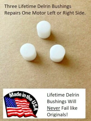 3pc Power Window Motor Gear Plug Rollers Set For Ford Mercury-Lifetime Delrin - Image 1 of 2