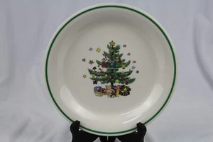 Nikko Christmastime Round 8.25" Desert Salad Plate Rim Holiday Christmas EUC - Picture 1 of 3