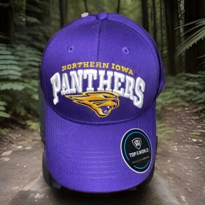New Northern Iowa Panthers Hat Purple Adjustable SnapBack Cap NCAA - Image 1 of 4
