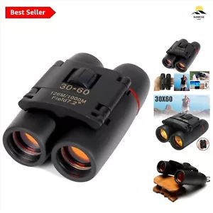 Binoculars 30x60 for Adults Compact Binoculars BaK4 Prisms Birdwatching Hiking - Picture 1 of 14