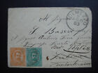 Italy 1883 Cover to Slovenia interesting back cancels(open two sides)