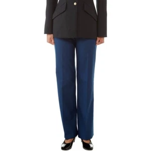 ASU Army Military Poly/Wool Dress Blue Slacks Pants Women's 14WT - Picture 1 of 5