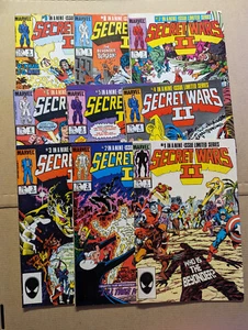 Secret Wars II #1-9, Marvel Comics Complete Set, Beyonder, FREE UK POSTAGE - Foto 1 di 24