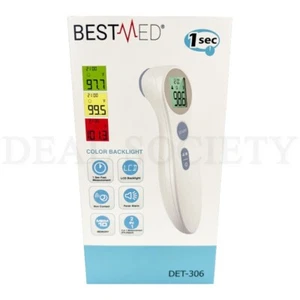 BESTMED - 1 Second Infrared Non Contact Thermometer Forehead DET-306 - Picture 1 of 4