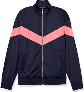 $120.00 AX Armani Exchange Women's 80's Stripe Full Zip Sweatshirt with Logo M - Picture 1 of 1