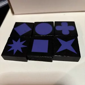 QWIRKLE Ersatzstücke 6 lila Fliesen Teile Set (1 von jeder Form!) Mindware - Bild 1 von 1
