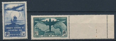 [BIN15677] France 1936 Planes good set of stamps very fine MNH val $925 Cover
