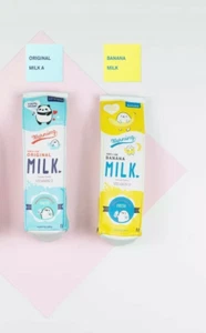 2 piezas Estuche lápiz caja de leche de cuero PU | Bolsa de dibujos animados | Contenedor de cuero PU - Imagen 1 de 5