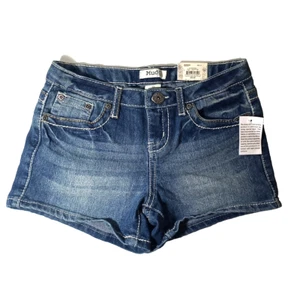 Mudd Jean Shorts Denim Thick Stitch Girls Size 12 NWT - Picture 1 of 7