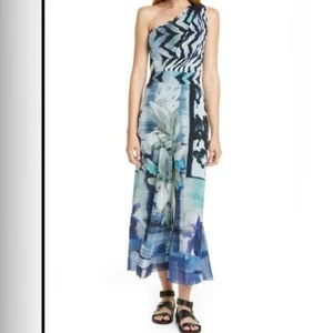 Fuzzi Patchwork Asymmetrical jumpsuit size Large NWT RETAIL $695 - Picture 1 of 12