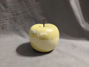 Unbranded Yellow Ceramic Apple, High Gloss Finish, 3 1/2" H x 4" W - PRE-OWNED - Picture 1 of 9