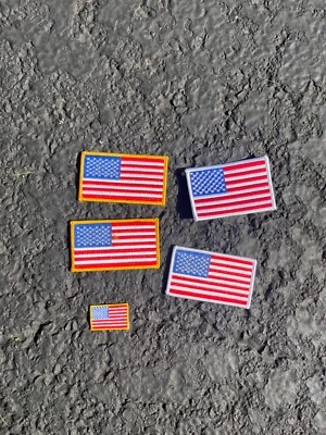american flag patches-lot of hundreds  - Image 1 of 4