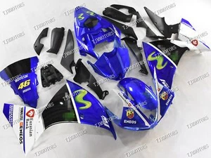 Fit for 2009-2011 YZF R1 Blue White Blk ABS Injection Mold Bodywork Fairing Kit - Picture 1 of 10