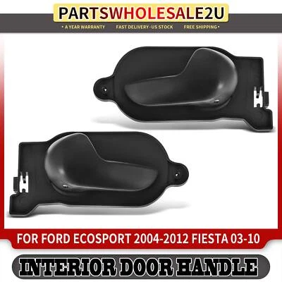 2x Manija de puerta interior delantera o trasera negra para Ford EcoSport 2004-2012 Fiesta Foto 1 de 4
