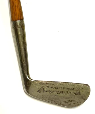 Spalding Brothers Dundee Mid-Hierro Derecha, Eje de Madera Empuñadura de Cuero-Mashie Foto 1 de 4