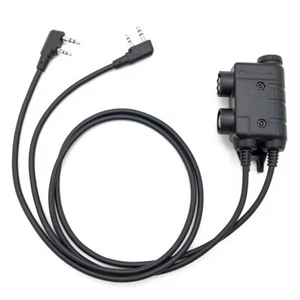 EARMOR M56 DUAL Push-to-Talk PTT Nexus 7.00 Plug for Kenwood/Baofeng - Picture 1 of 5