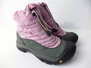 KEEN GRAU NUBUCK ROSA NYLON WASSERDICHT WINTER SCHNEE STIEFELETTE JUGEND EUR 38 US 5M - Bild 1 von 9