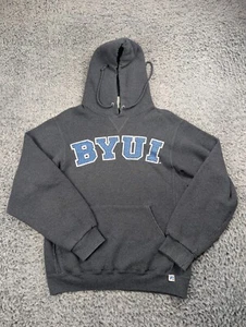 BYU Brigham Young University Cougars Hoodie Adult Small Gray Pullover Sweater - Picture 1 of 7