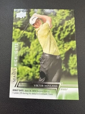 2024 Upper Deck UD Golf SEASON HIGHLIGHTS DEBUT #65 Viktor Hovland - Image 1 of 4