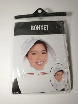 Accesorio Disfraz Gorro Blanco Niños Acción de Gracias Peregrino Foto 1 de 2