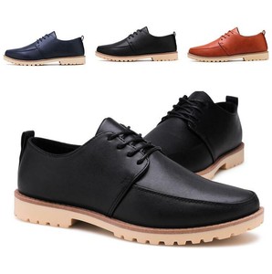 New Mens Non-slip Lace up Round Toe Busienss Oxford Leisure Shoes  Formal Dress