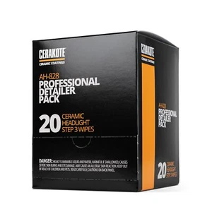 Ceramic Headlight Restoration Professional Detailer Pack 20 Ceramic Wipes Brin - Picture 1 of 7