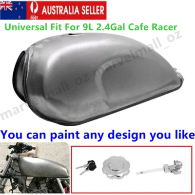 Universal 9L Cafe Racer Gas Fuel Tank Fit For Honda Yamaha CFmoto Mandrill  - image 1 of 4