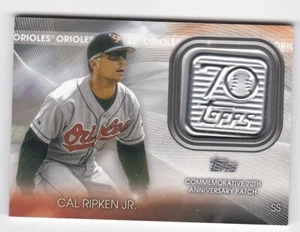 CAL RIPKEN JR. 2021 TOPPS 70TH ANNIVERSARY LOGO PATCH CARD-SHIPS FREE TO THE US! - Picture 1 of 23
