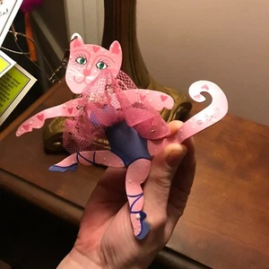 Fanciful Flights Pink Dance Academy Cat Ornament Silvestri / Rossi Christmas - Picture 1 of 3