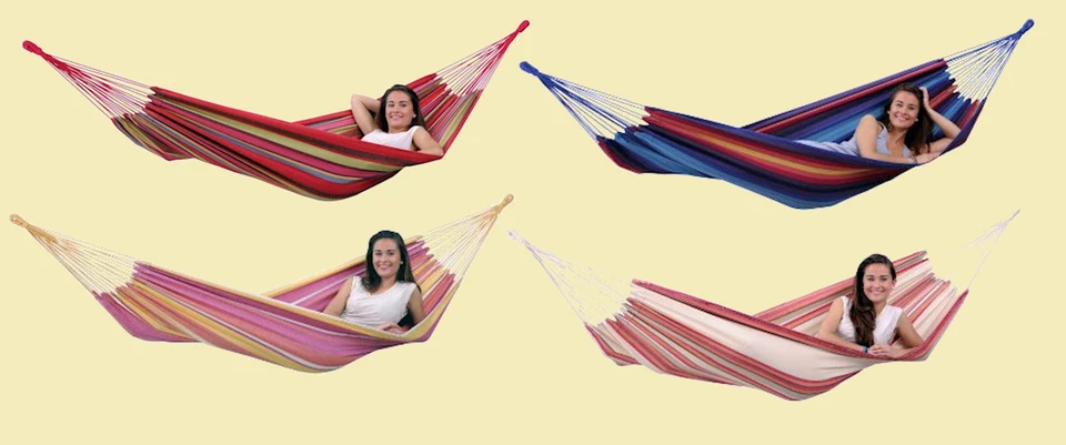 Hochwertige Amazonas Tuchhängematte Marbella Barcellona Granada Tarifa Auswahl - Bild 1 von 1