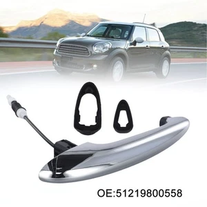 Exterior Chrome Replacement Handle Fits For Mini Cooper Vehicles Easily - Picture 1 of 12