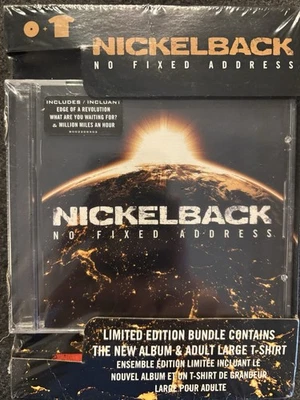 Nickelback No Fixed Address LIMITED EDITION BRAND NEW SEALED CD & T-SHIRT 2014 Foto 1 de 4