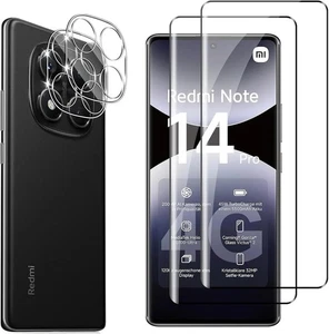 Hengnewro 2x Vetro Temperato + 2x Cover Fotocamera per Xiaomi Redmi Note 14 Pro - Foto 1 di 7