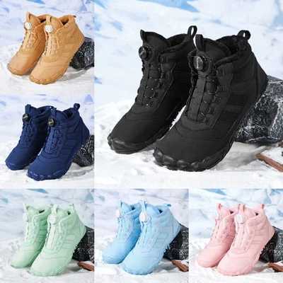 MARKENLOS Barfußschuhe Herren Winter Warm Stiefel Gefüttert Barefoot Schuhe Sneaker Shoes