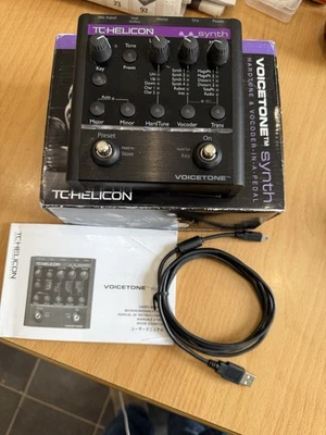 TC-Helicon Voicetone Synth Vocal Effects Pedal Boxed Good Condition - Image 1 of 3