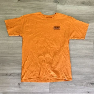 Brixton Custom Quality Workwear Orange Mens T-Shirt - Large - Picture 1 of 7