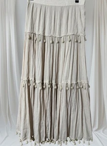 Calypso St Barth Bommel Megan Maxirock Damen W-28-32” Etikett XS (S/M) - Bild 1 von 24
