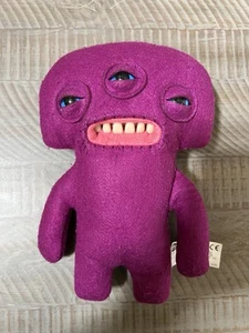 Fuggler Monster Purple 3 Eyed Alien Spin Master approx 8" with Teeth - Picture 1 of 9