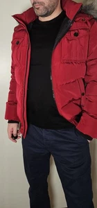 Tommy Hilfiger Daunenjacke, Gr M, Dunkelrot, Neu & ungetragen - Bild 1 von 7